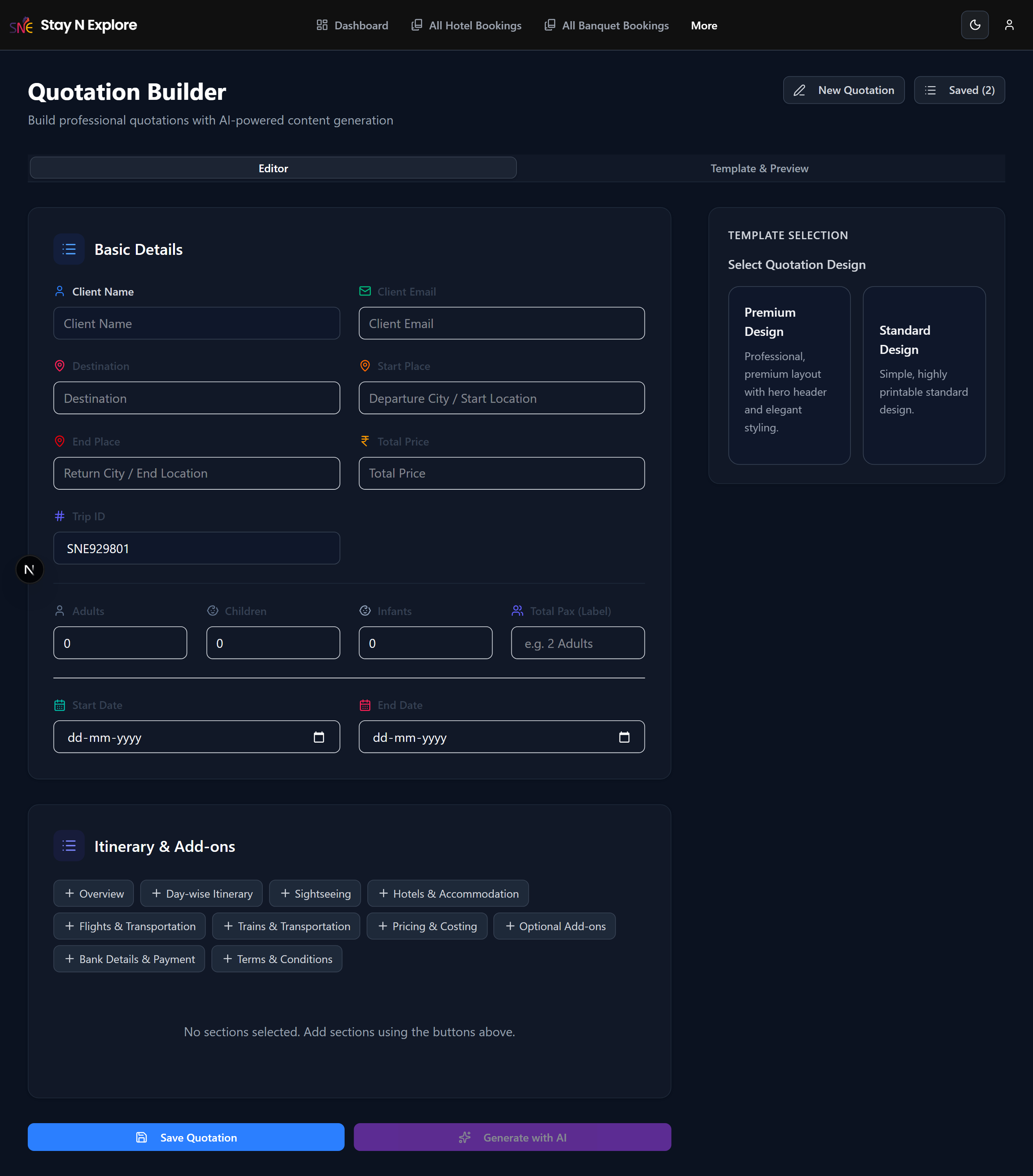 Quotation Builder